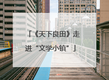 《天下良田》走进“文学小镇”