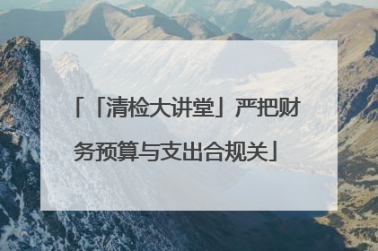「清检大讲堂」严把财务预算与支出合规关