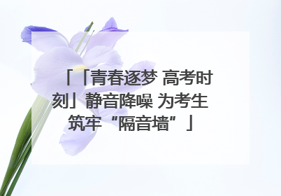 「青春逐梦 高考时刻」静音降噪 为考生筑牢“隔音墙”