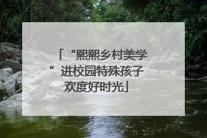 “熙熙乡村美学”进校园特殊孩子欢度好时光