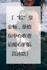 “棕”享安畅，桑植东中心收费站暖心护航高速路