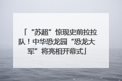 “苏超”惊现史前拉拉队！中华恐龙园“恐龙大军”将亮相开幕式
