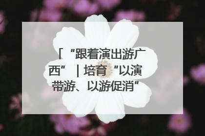 “跟着演出游广西”｜培育“以演带游、以游促消”文旅消费新生态