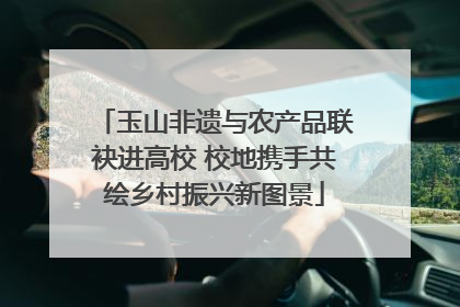 玉山非遗与农产品联袂进高校 校地携手共绘乡村振兴新图景