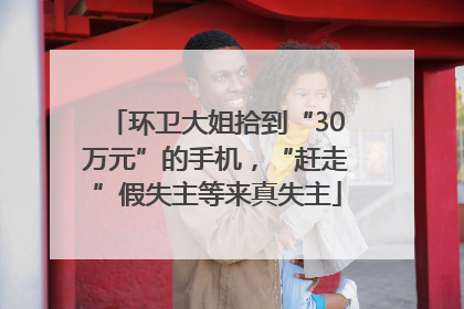 环卫大姐拾到“30万元”的手机，“赶走”假失主等来真失主