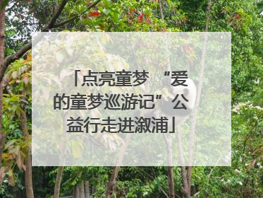 点亮童梦 “爱的童梦巡游记”公益行走进溆浦