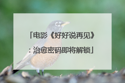 电影《好好说再见》：治愈密码即将解锁