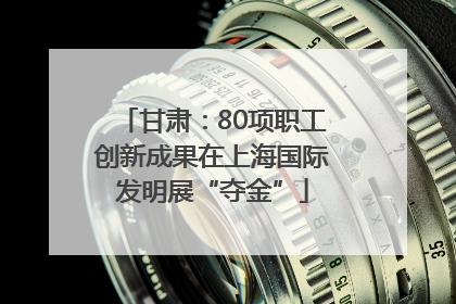 甘肃：80项职工创新成果在上海国际发明展“夺金”