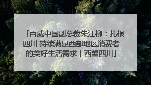 百威中国副总裁朱江柳：扎根四川 持续满足西部地区消费者的美好生活需求丨西望四川