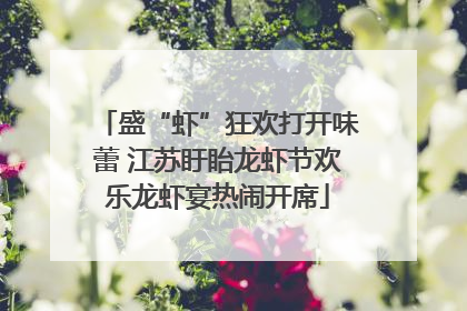 盛“虾”狂欢打开味蕾 江苏盱眙龙虾节欢乐龙虾宴热闹开席