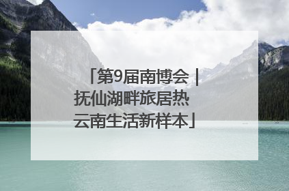 第9届南博会｜抚仙湖畔旅居热 云南生活新样本