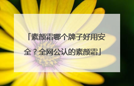 素颜霜哪个牌子好用安全？全网公认的素颜霜