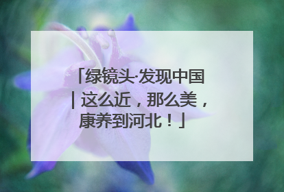 绿镜头·发现中国｜这么近，那么美，康养到河北！