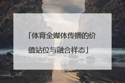 体育全媒体传播的价值站位与融合样态