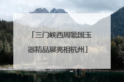 三门峡西周虢国玉器精品展亮相杭州
