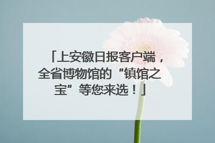 上安徽日报客户端，全省博物馆的“镇馆之宝”等您来选！
