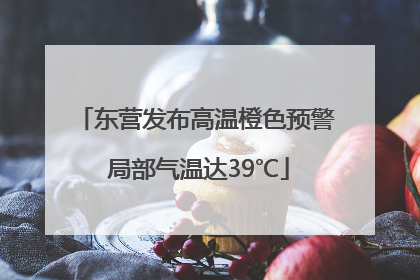 东营发布高温橙色预警 局部气温达39℃