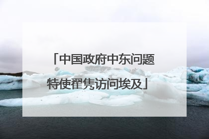中国政府中东问题特使翟隽访问埃及
