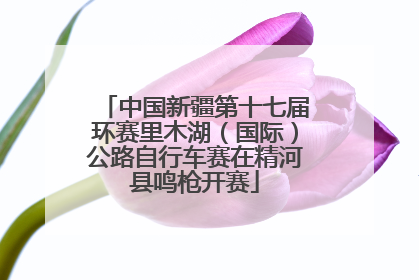 中国新疆第十七届环赛里木湖（国际）公路自行车赛在精河县鸣枪开赛