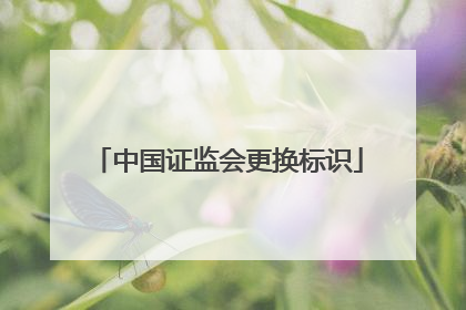 中国证监会更换标识