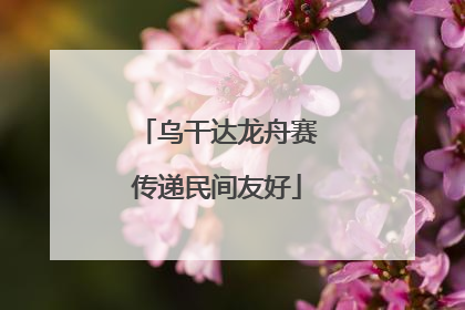乌干达龙舟赛传递民间友好