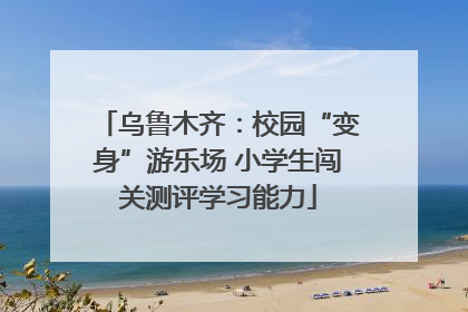 乌鲁木齐：校园“变身”游乐场 小学生闯关测评学习能力