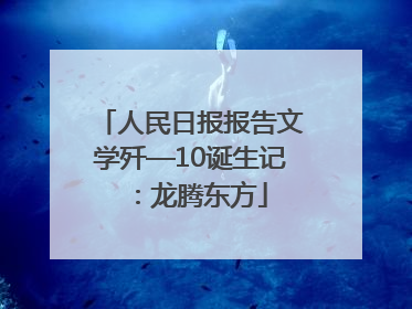 人民日报报告文学歼—10诞生记：龙腾东方