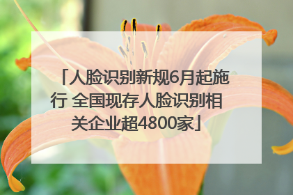 人脸识别新规6月起施行 全国现存人脸识别相关企业超4800家