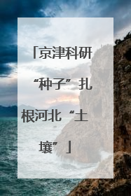 京津科研“种子”扎根河北“土壤”