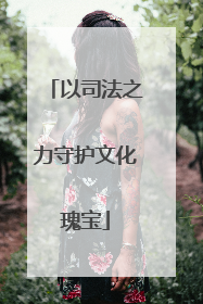 以司法之力守护文化瑰宝