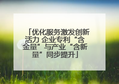 优化服务激发创新活力 企业专利“含金量”与产业“含新量”同步提升