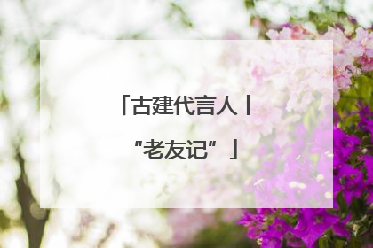 古建代言人丨“老友记”