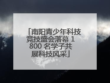 南阳青少年科技竞技盛会落幕 1800 名学子共展科技风采