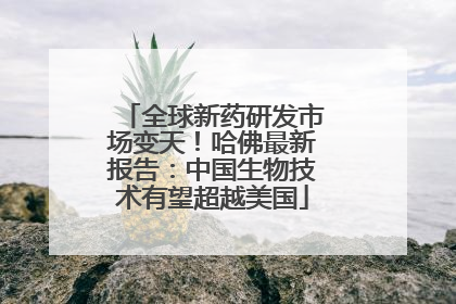 全球新药研发市场变天！哈佛最新报告：中国生物技术有望超越美国