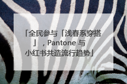 全民参与「浅春系穿搭」，Pantone 与小红书共造流行趋势