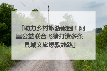 助力乡村旅游破圈！阿里公益联合飞猪打造多条县域文旅爆款线路