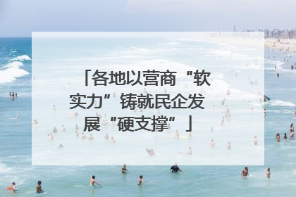 各地以营商“软实力”铸就民企发展“硬支撑”