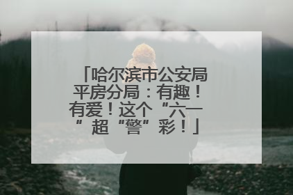 哈尔滨市公安局平房分局：有趣！有爱！这个“六一”超“警”彩！