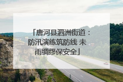唐河县泗洲街道：防汛演练筑防线 未雨绸缪保安全