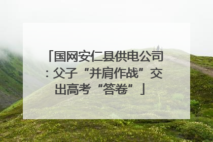 国网安仁县供电公司：父子“并肩作战”交出高考“答卷”