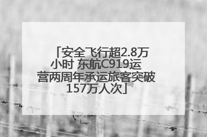 安全飞行超2.8万小时 东航C919运营两周年承运旅客突破157万人次