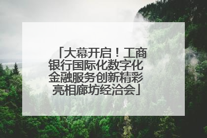 大幕开启！工商银行国际化数字化金融服务创新精彩亮相廊坊经洽会