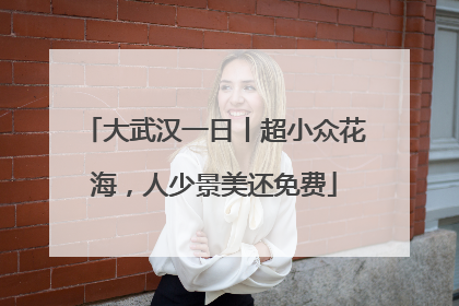 大武汉一日丨超小众花海，人少景美还免费