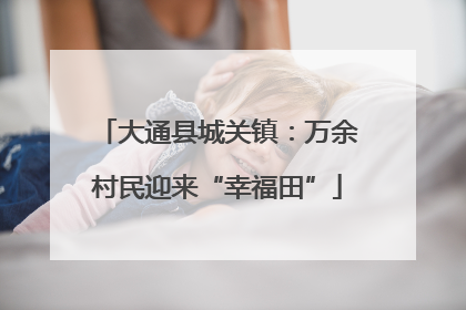 大通县城关镇：万余村民迎来“幸福田”