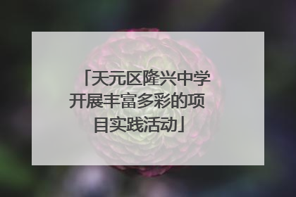 天元区隆兴中学开展丰富多彩的项目实践活动