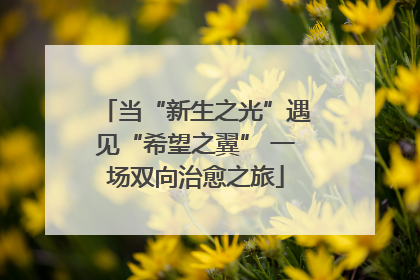 当“新生之光”遇见“希望之翼” 一场双向治愈之旅