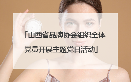 山西省品牌协会组织全体党员开展主题党日活动