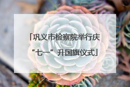 巩义市检察院举行庆“七一”升国旗仪式