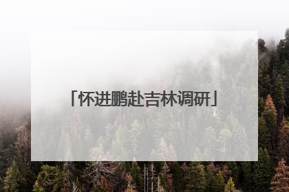 怀进鹏赴吉林调研