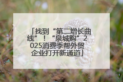 找到“第二增长曲线”！“泉城购”2025消费季帮外贸企业打开新通道